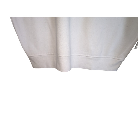 Basting & Smith White Pullover Sweatshirt M Snowflake Embroidery - Picture 9 of 9